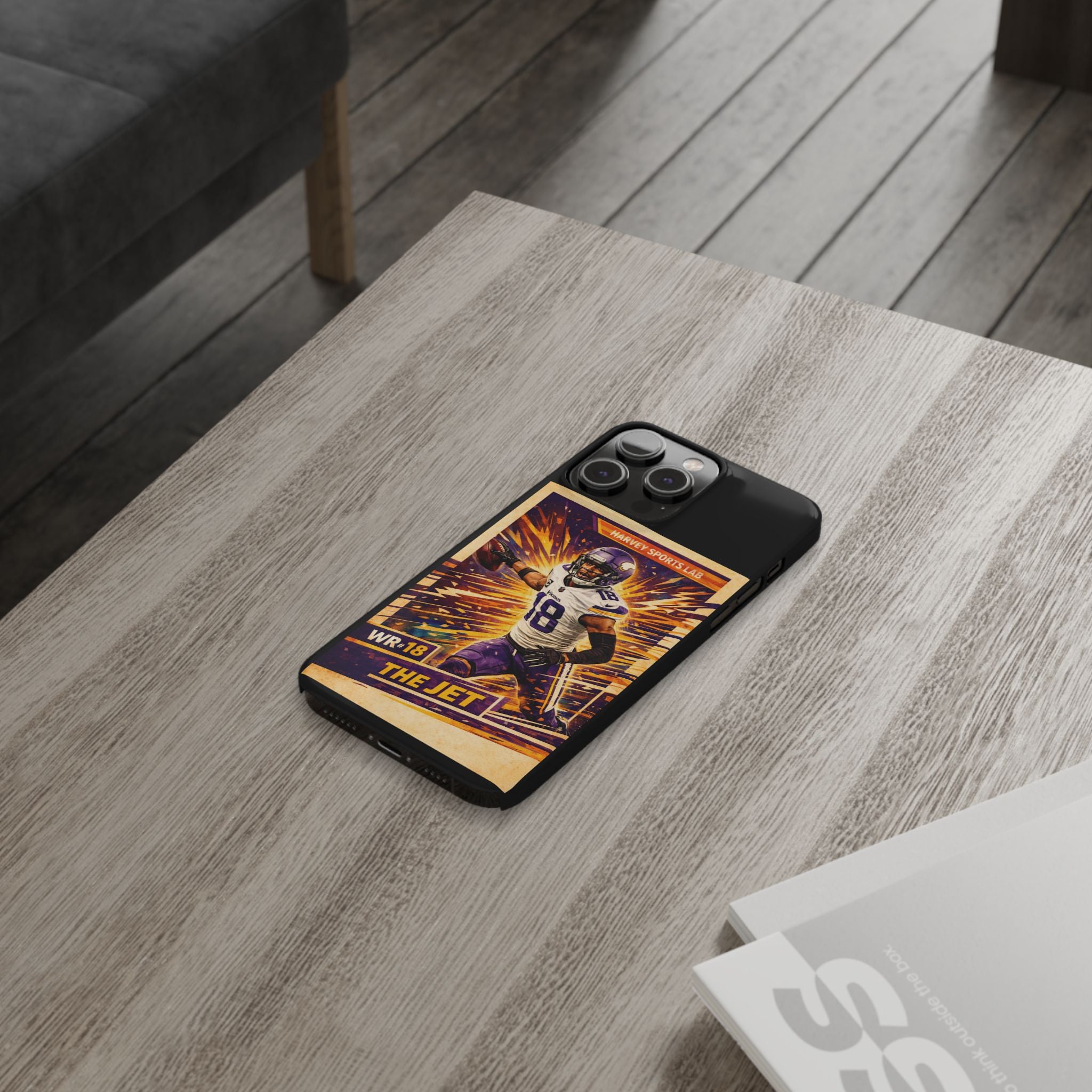 Slim Phone Case — "The Jet" Football Player Graphic