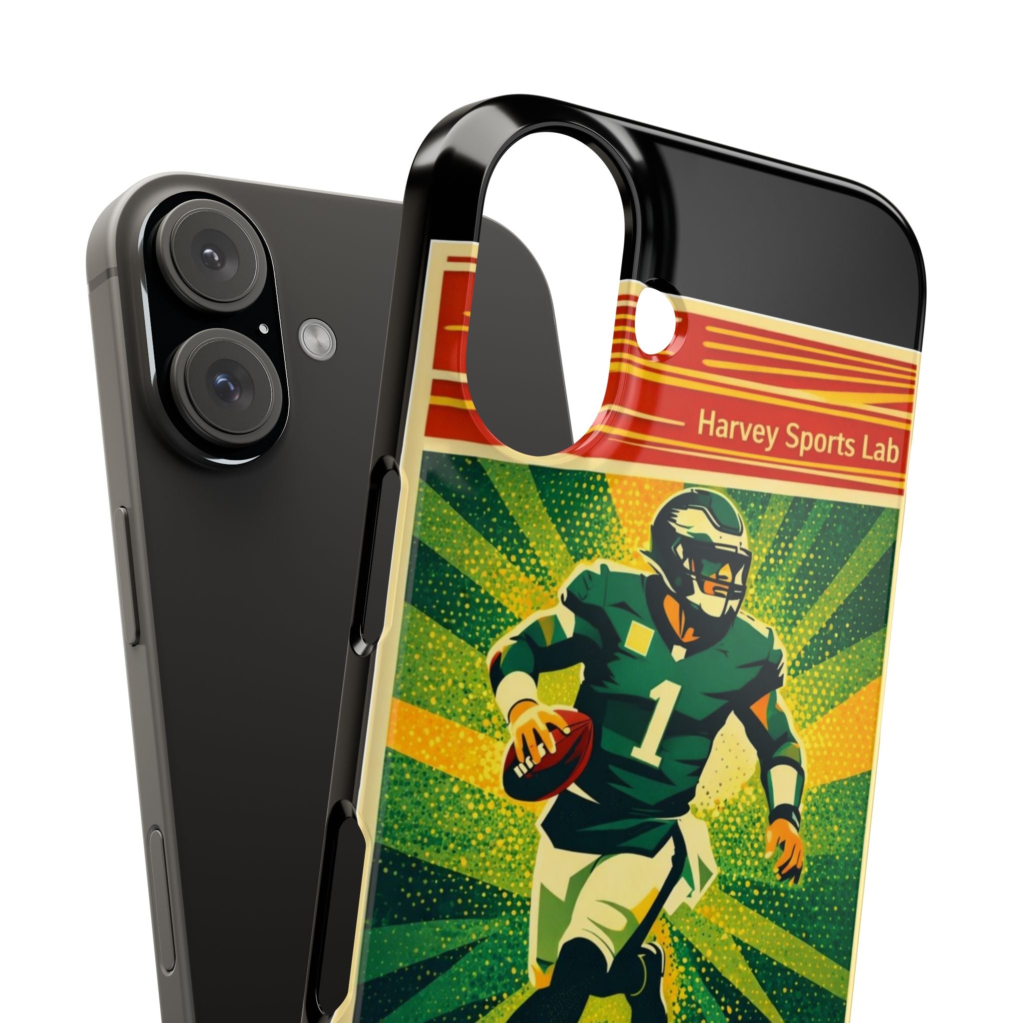 Slim Phone Case — Vintage Football QB "The General" Design