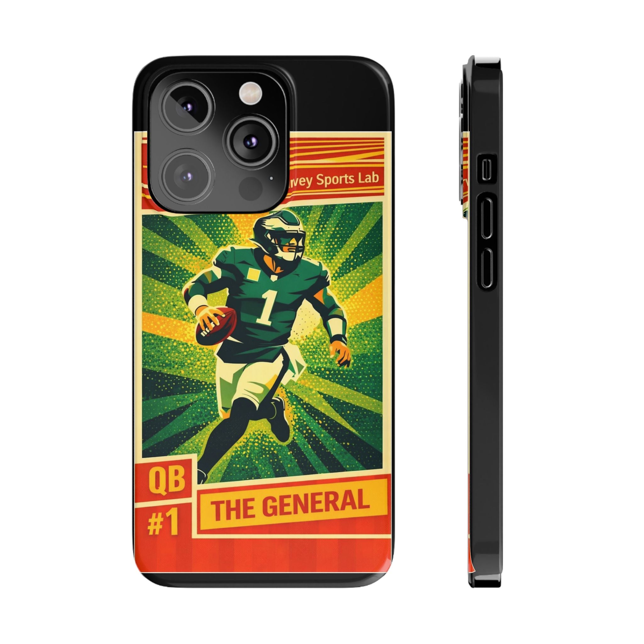 Slim Phone Case — Vintage Football QB "The General" Design