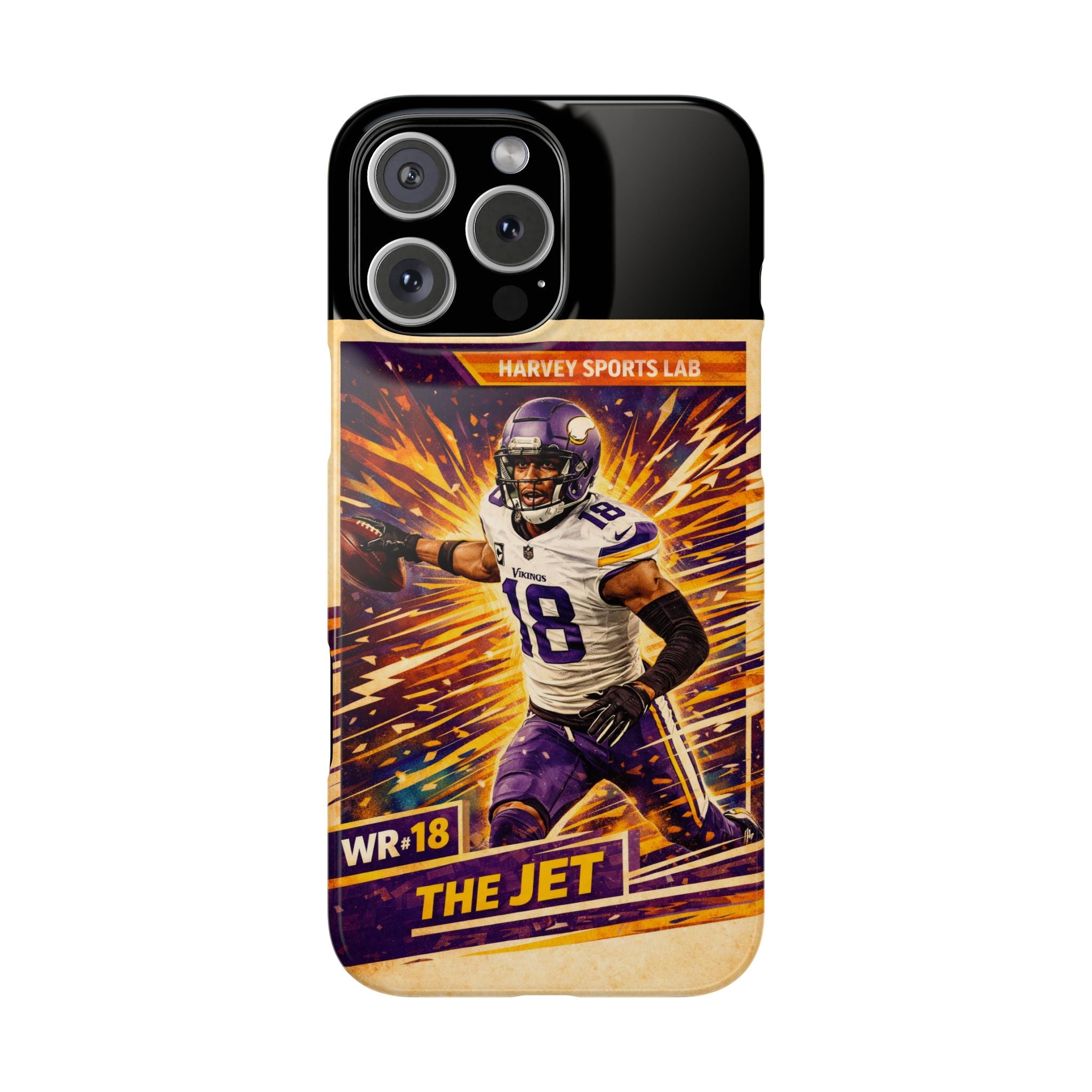 Slim Phone Case — "The Jet" Football Player Graphic