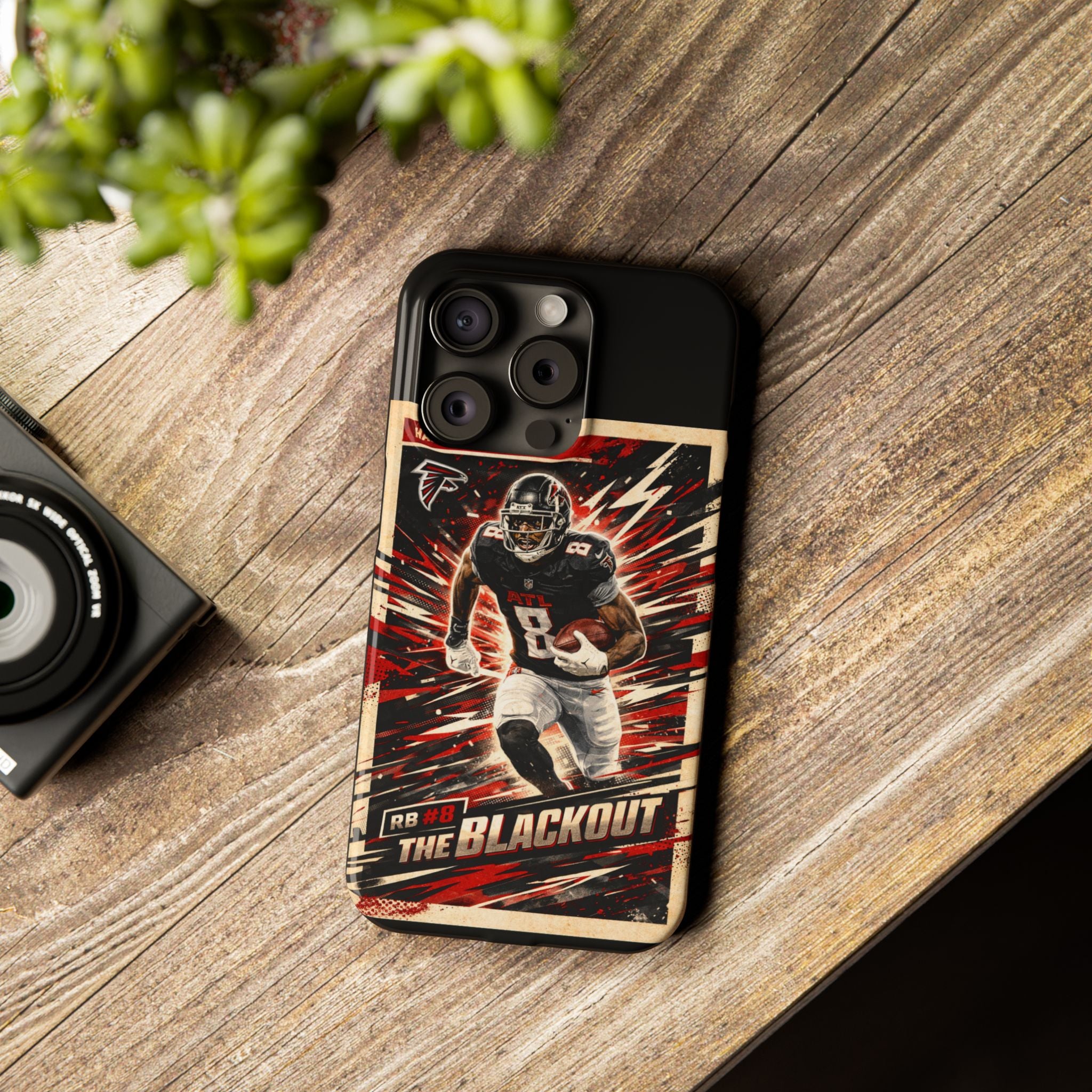 Football Player 'The Blackout' Slim Phone Case — Retro Sports Design