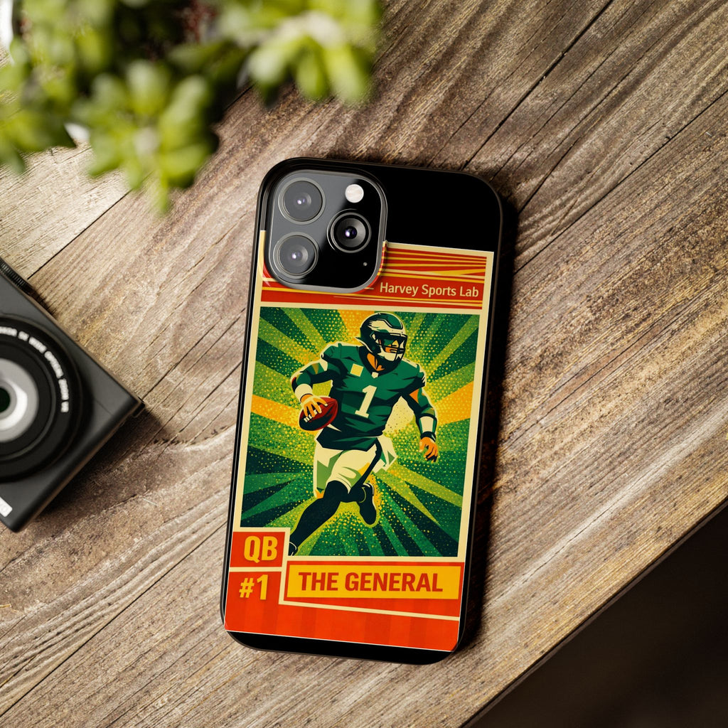 Slim Phone Case — Vintage Football QB "The General" Design