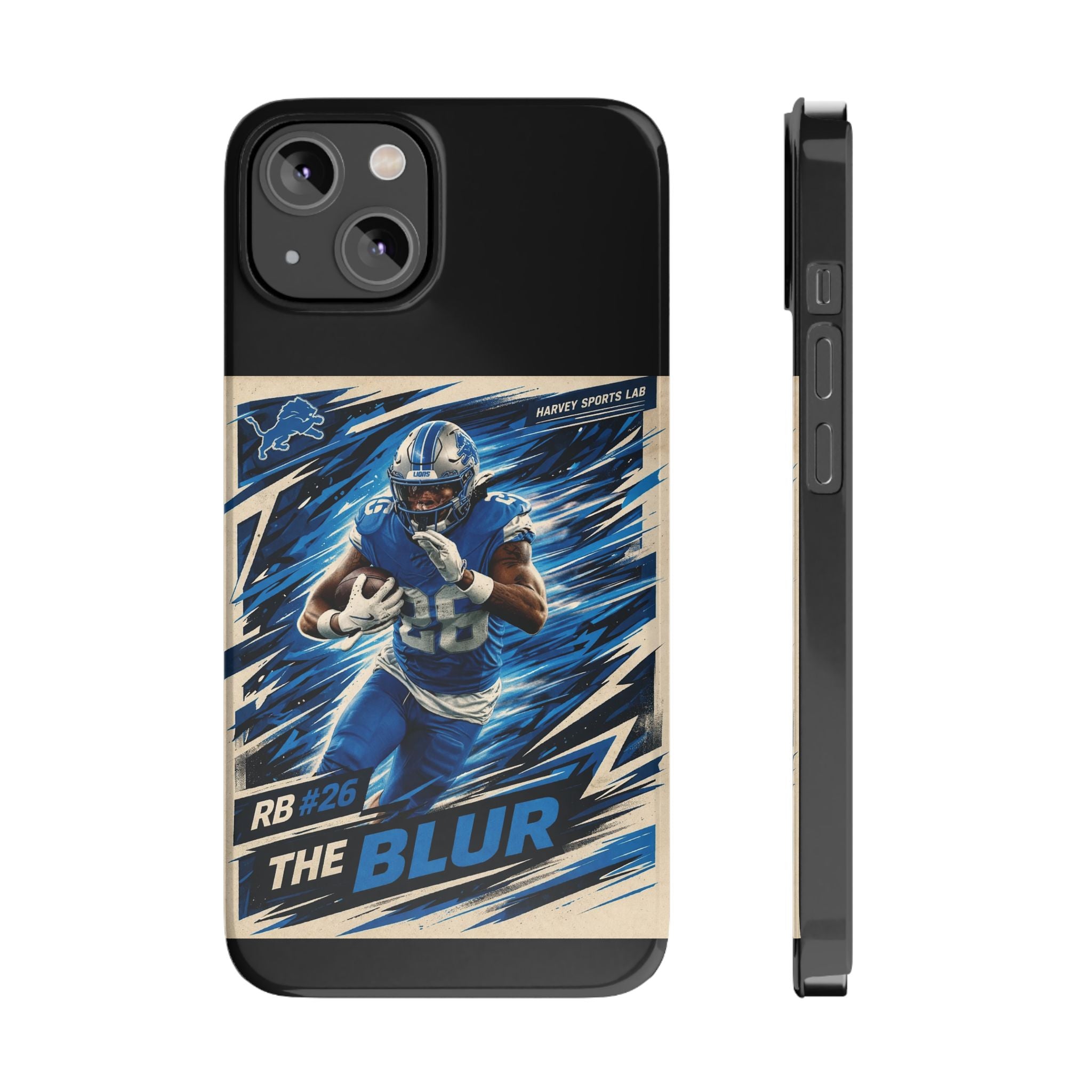 Football Player 'The Blur' Slim Phone Case — Dynamic Sports Action Design