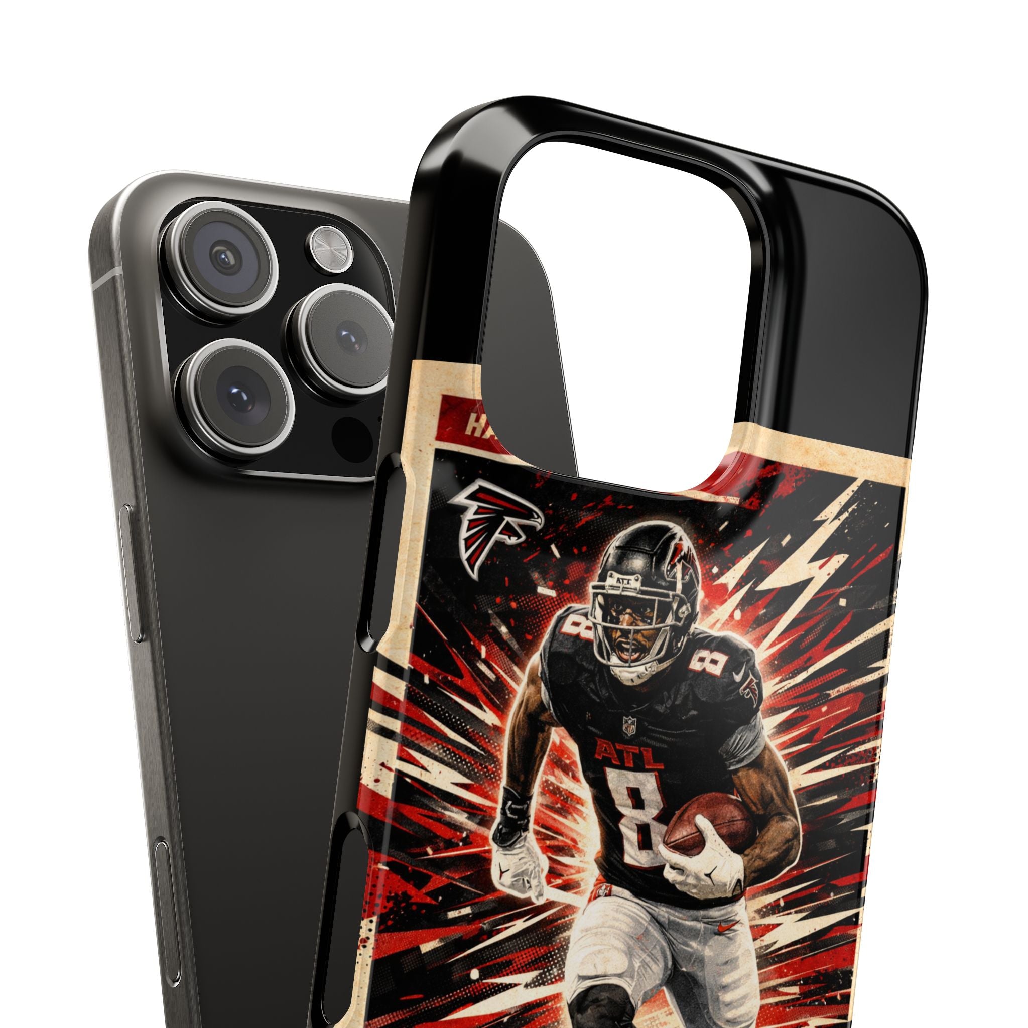 Football Player 'The Blackout' Slim Phone Case — Retro Sports Design