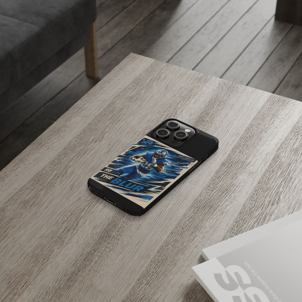 Football Player 'The Blur' Slim Phone Case — Dynamic Sports Action Design